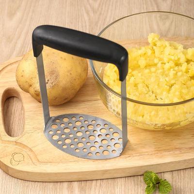 Stainless Steel Potato Masher & Puree Crusher - Manual Kitchen Gadget