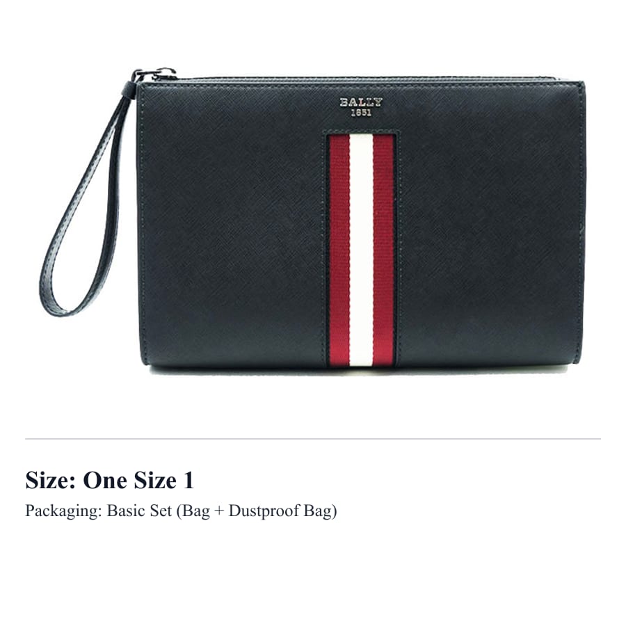 BALLY Cow Leather Clutch Regular Men`s