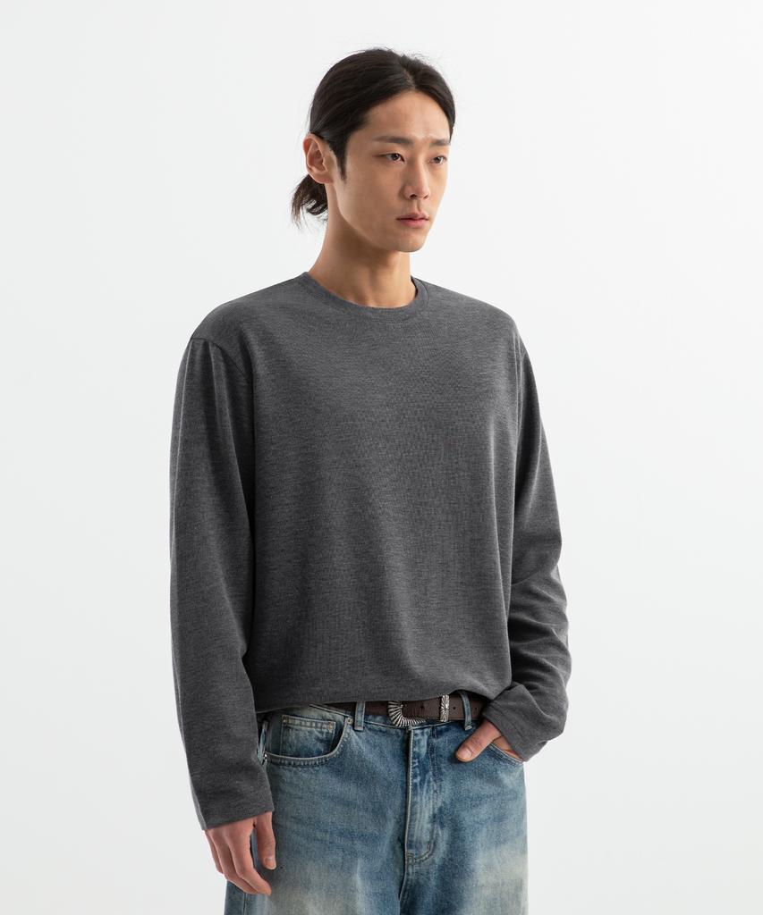 BRENSON Loose Fit Long Sleeve Knit Tee ( 4 Colors )