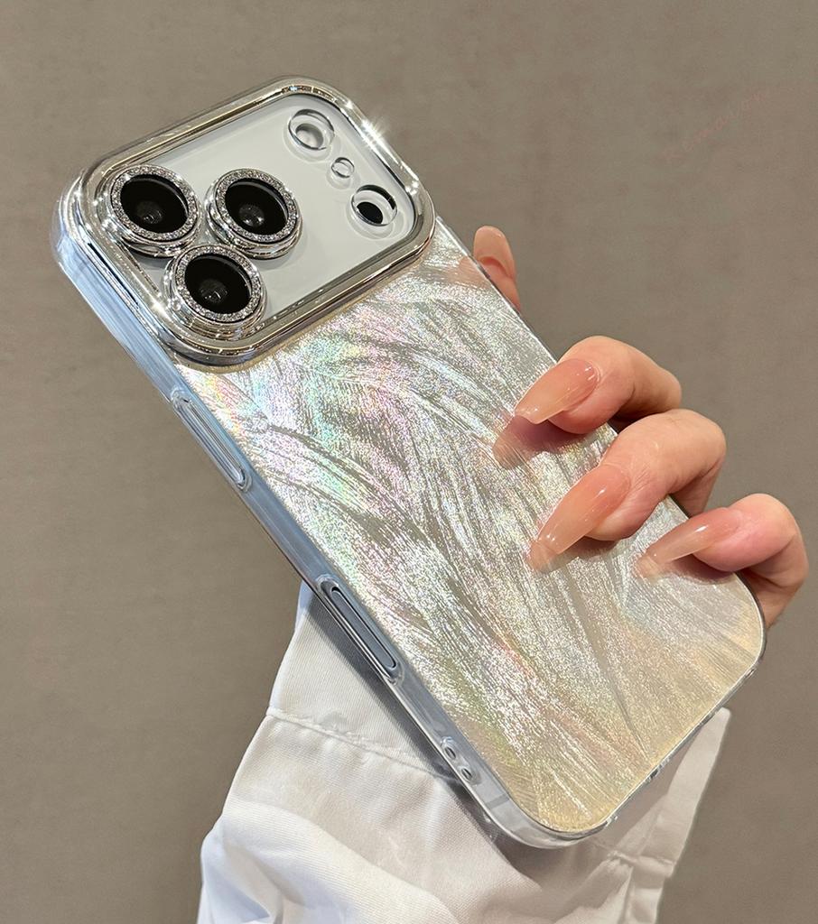 IPhone 17 Air 11 12 13 16 17 Pro Max 15 14 16 Plus İçin Pırıltılı Manyetik Telefon Kılıfı Lüks Koruyucu Sert Kapak