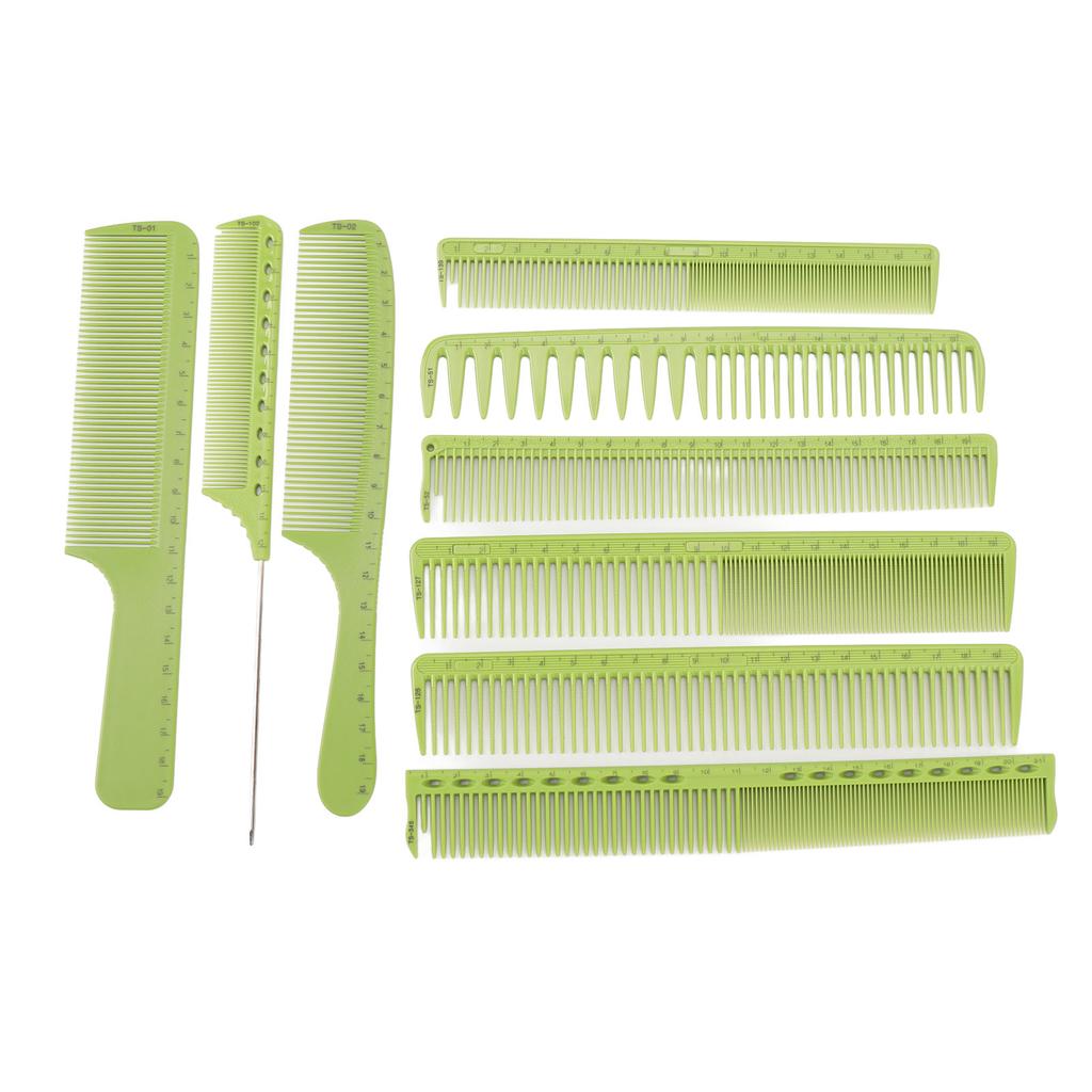 9 Pcs Hair Comb Set Professional High Temperature Resistant Stylists Comb Set for Men Teasing Stylin