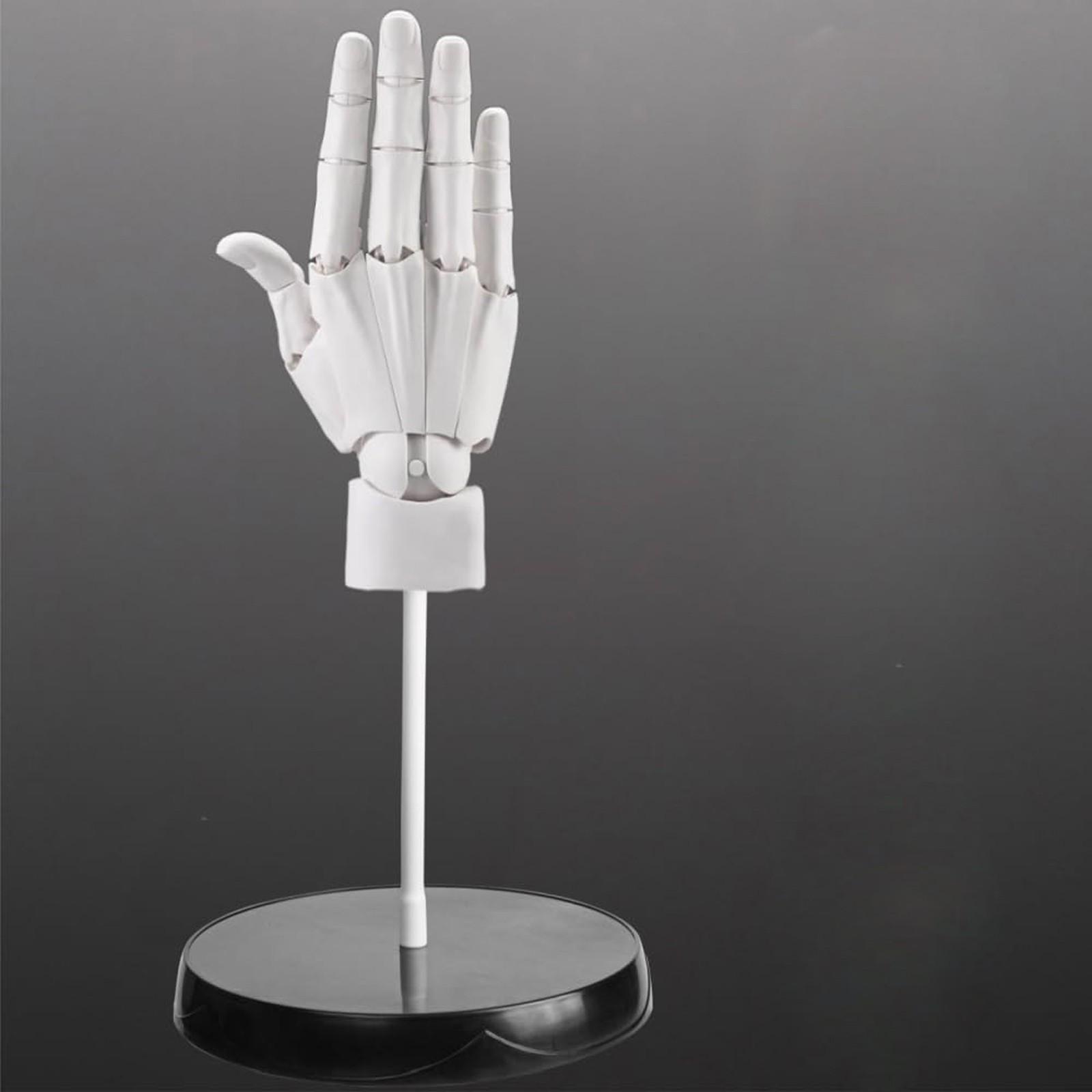 

Гибкая модель руки художника, Регулируемая модель руки для рисования, Живая фигура манекена, модель руки для украшения стола, эскизов, рисования, живописи One Size белый