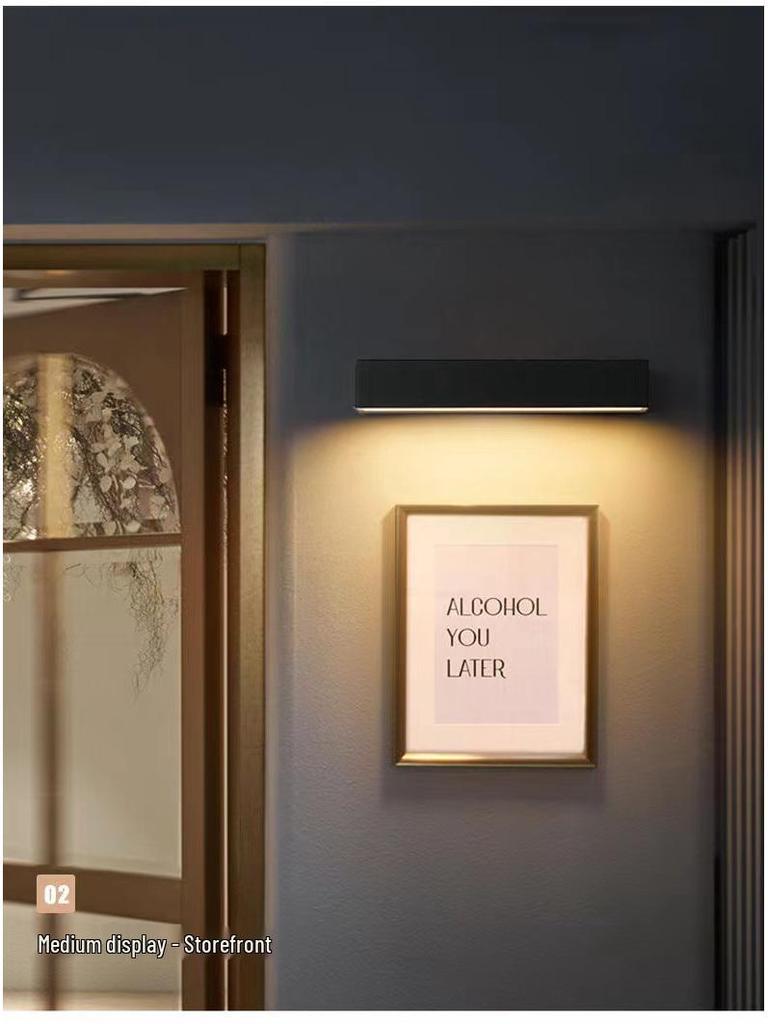 Wasserdichte Außenwandleuchte für Terrasse oder Schlafzimmer - Minimalistisches Design