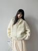 Women's High Neck Zip-up Chunky Knit Cardigan - Japanese & Korean Style (Autumn/Winter)