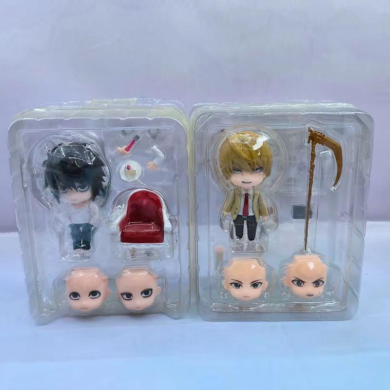 Death Note L Yagami Light 10cm Movable PVC Nendoroid Anime Action Figures Collectible Model Desktop Ornament Anime Fans Gifts