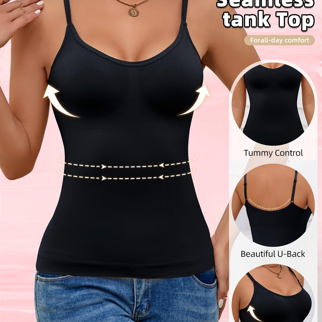 Padded Wire-Free Yoga Camisole with Chest Pads XL чёрный
