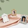 Victoria-Style Retro Resin Photo Frame Ornament - Light Luxury Badge Display Stand for Photo Props