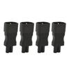 4Pcs IEC320 C14 to IEC320 C7 Power Adapter Universal Black Connector Converter Replacement for PDU Case Laptop Socket
