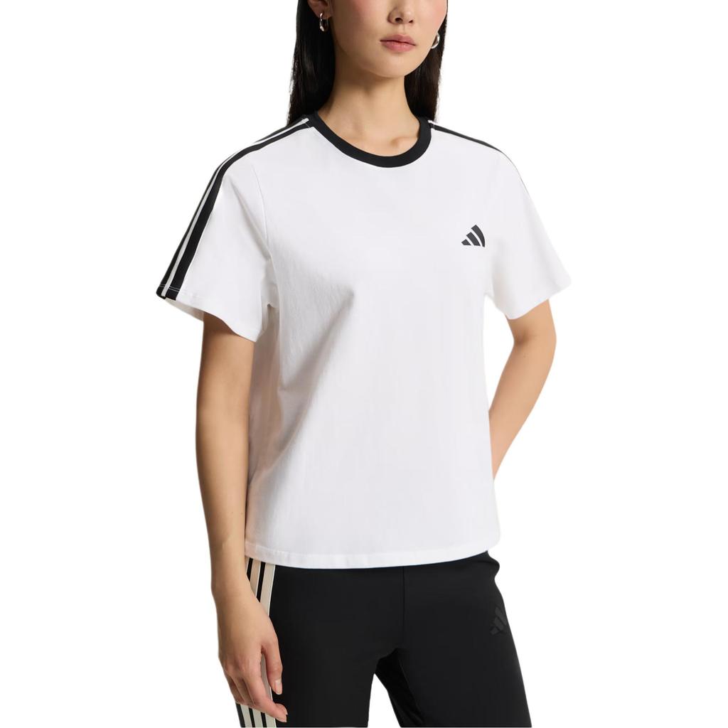 Adidas Dance T Shirts Women's White Crew Neck Moderate KX2747