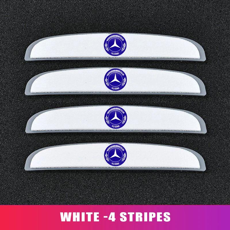 4pcs Car Anti Collision Strips Body Door Protector Stickers For Mercedes Benz W211 W124 W176 W177 C180 C200 C260 C300 GLC CLE