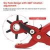 AEE4-Sewing Leather Belt Hole Puncher Pliers Hook Clamp 2/2.5/3/3.5/4/4.5MM Punch Size For Punching Hole Forceps Punch Tool