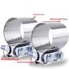 1Pcs Strong Steel Pipe Clamp 40/45/50/53/55/57/60/63Mm Stainless Steel Universal Exhaust Pipe Connection Hoop Car Accessories