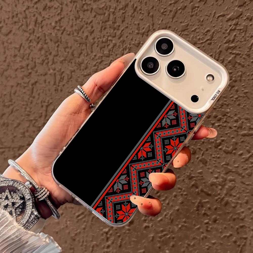 Retro style Half Persian style Phone Case for iPhone17 16 15 14 13 12 11 Pro/ Max/Plus shock-proof rear cover anti-fingerprint