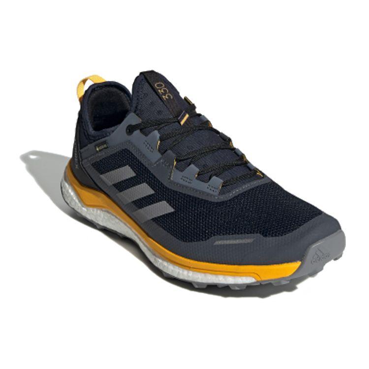Adidas Tênis de Corrida em Trilha Terrex Agravic Flow Gtx Amortecimento Confortável Diário Antiderrapante Cano Baixo Maratona Masculino Preto Azul EF9615