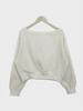 Women's Off-Shoulder Solid Color Sweatshirt, Casual Loose Fit, Long-Sleeved, Spring/Autumn.
