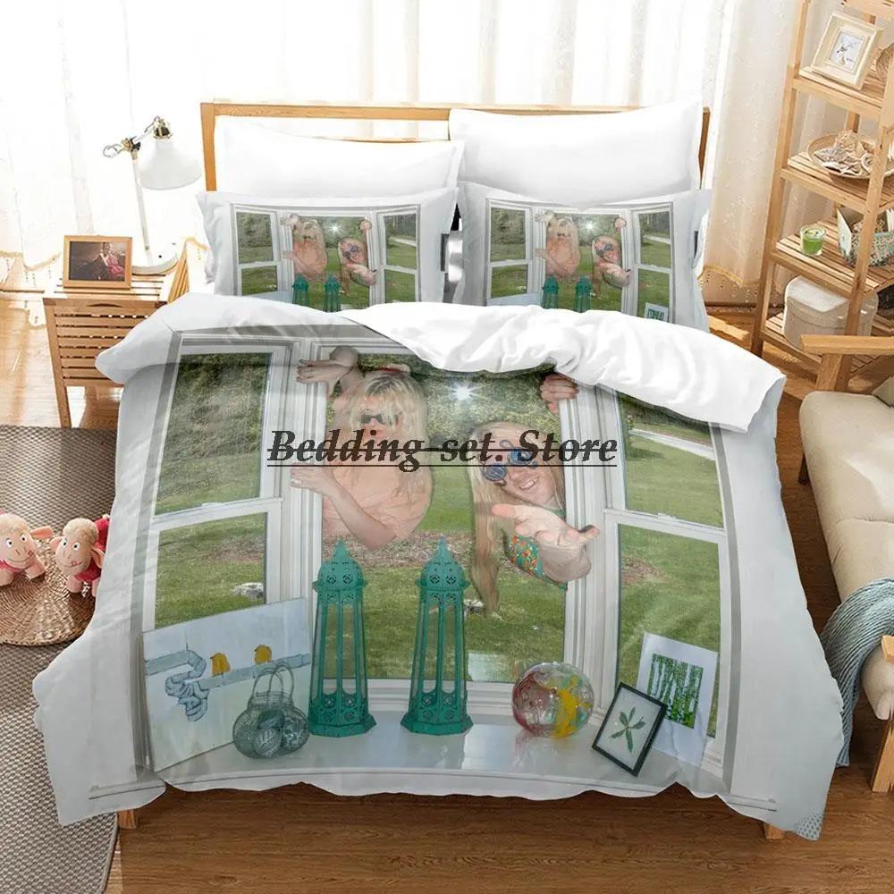 Conjunto de Cama 100 Gecs Solteiro Twin Completo Queen King Size Conjunto de Cama Aldulto Criança Quarto Conjuntos de Capa de Edredom Estampa 3D Conjunto de Lençol de Cama Anime