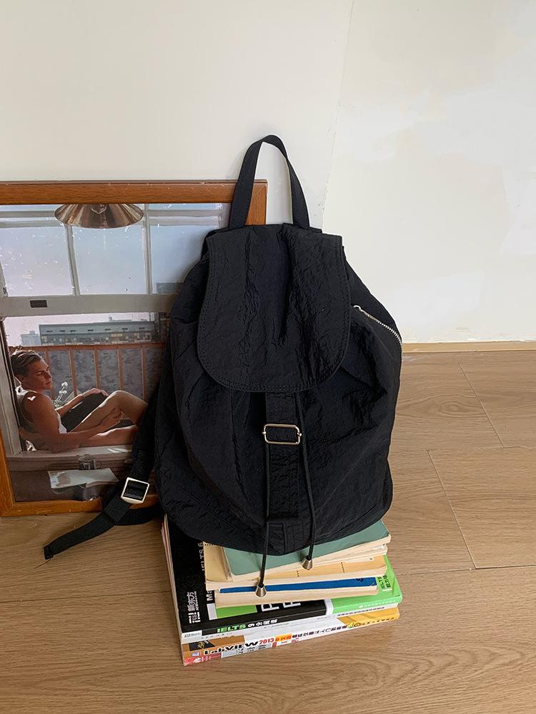 Backpack Simple Niche Design Commuter Fashion Nylon Canvas Personality Popular Large Capacity Travel Backpack Tide