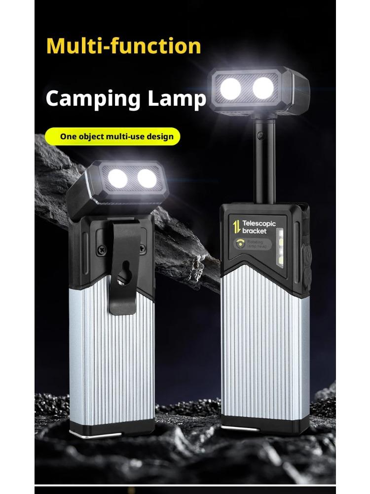 LED Magnetic Work Light Retractable 180° Rotatable Multi-Functional Flashlight for Outdoor Camping Inspection