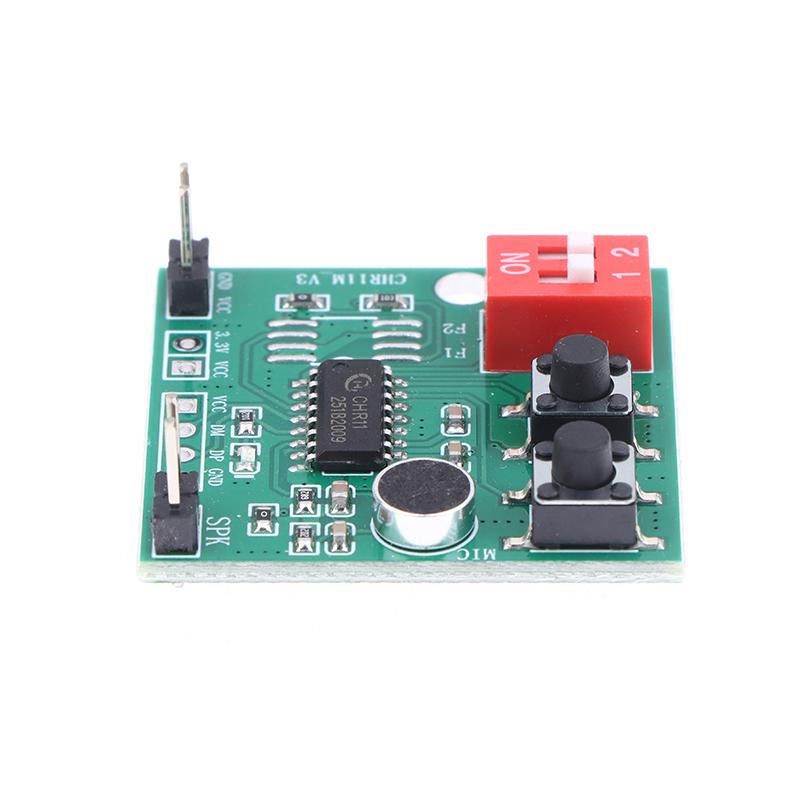 1/3Pcs Chr11M Dc 2-5.2V 35 Second Key Recording Module Toy Recording Box Supports External Flash 2-Position Dip Switch