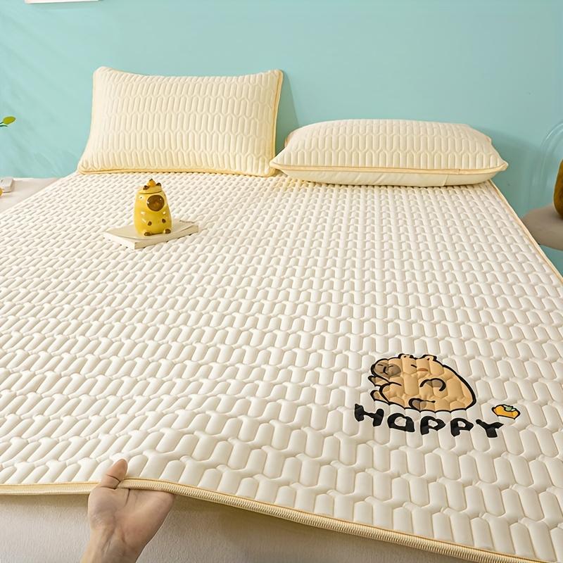 1pc Kapibara Printed Cooling Mat Summer Cool Washable Cartoon Pad Foldable Suitable for Bedroom Dormitory Hotel