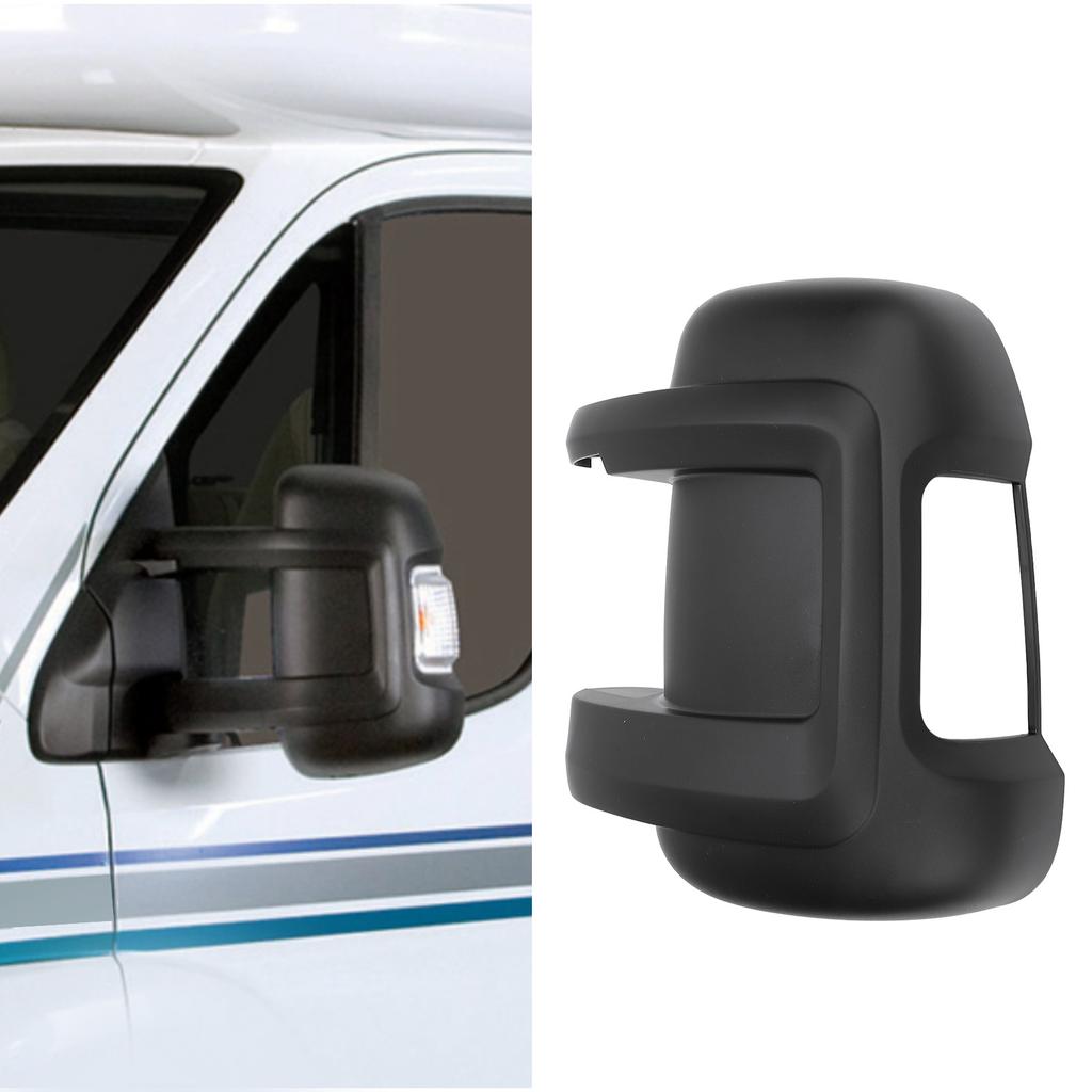 Rearview Mirror Cover  Protective High Strength Side Mirror Cover Trim for Ducato 250 2006 and After Black Wing Mirror