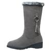 Winter Women Shoes Ladies Mid Calf Boots High Tube Classic Thick Fleece Models Snow Boots Suede Plush Woman Boots 35-40