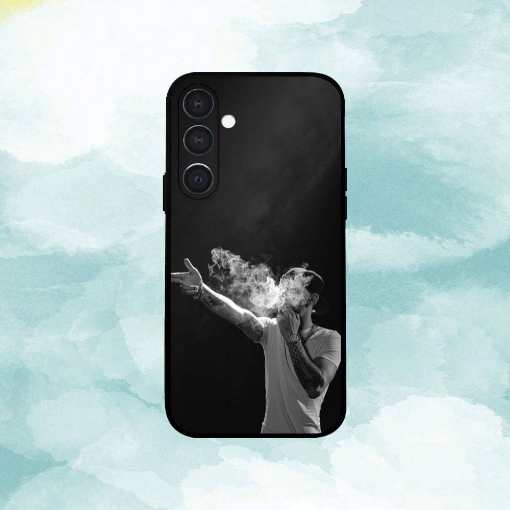 

Jc R-Reyes Singer Phone Case For Samsung A73,72,71,53,52,51,22,91,80, Soft Black Cover Samsung a50 30s 50s