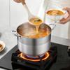 Stainless Steel Stock Pot, 11.4 L Stainless Steel Stockpot with Glass Lid, PFOA-Free, PFAS-Free, Compatible with Gas Stoves, Induction Cooktops,