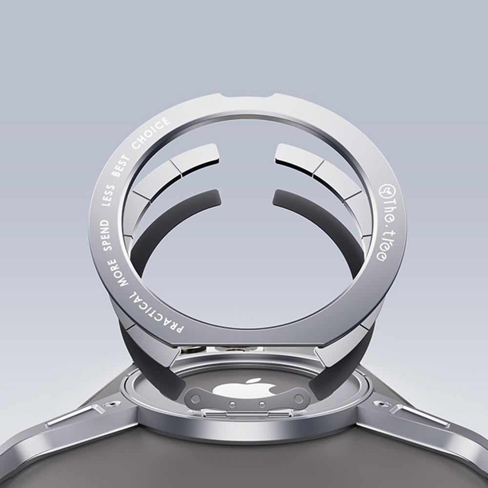 For iPhone 16 Pro Case Kickstand Frameless Aluminum Alloy Bumper Phone Cover