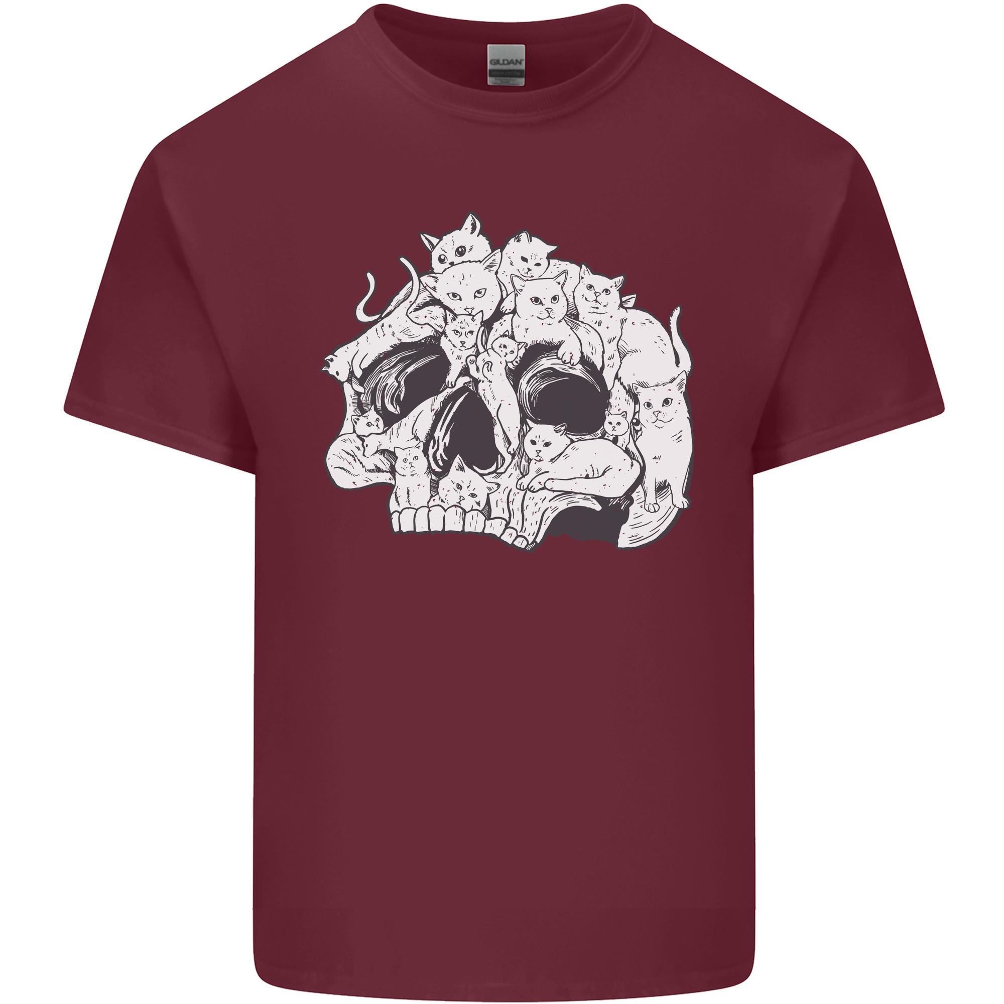 A Skull Made of Cats Unisexs Light Cotton TShirt S