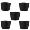 5PCS 3 Gallon Grow Bags Non Woven Fabric Gardening Pots Vegetable Potato Tomato Flower Growing