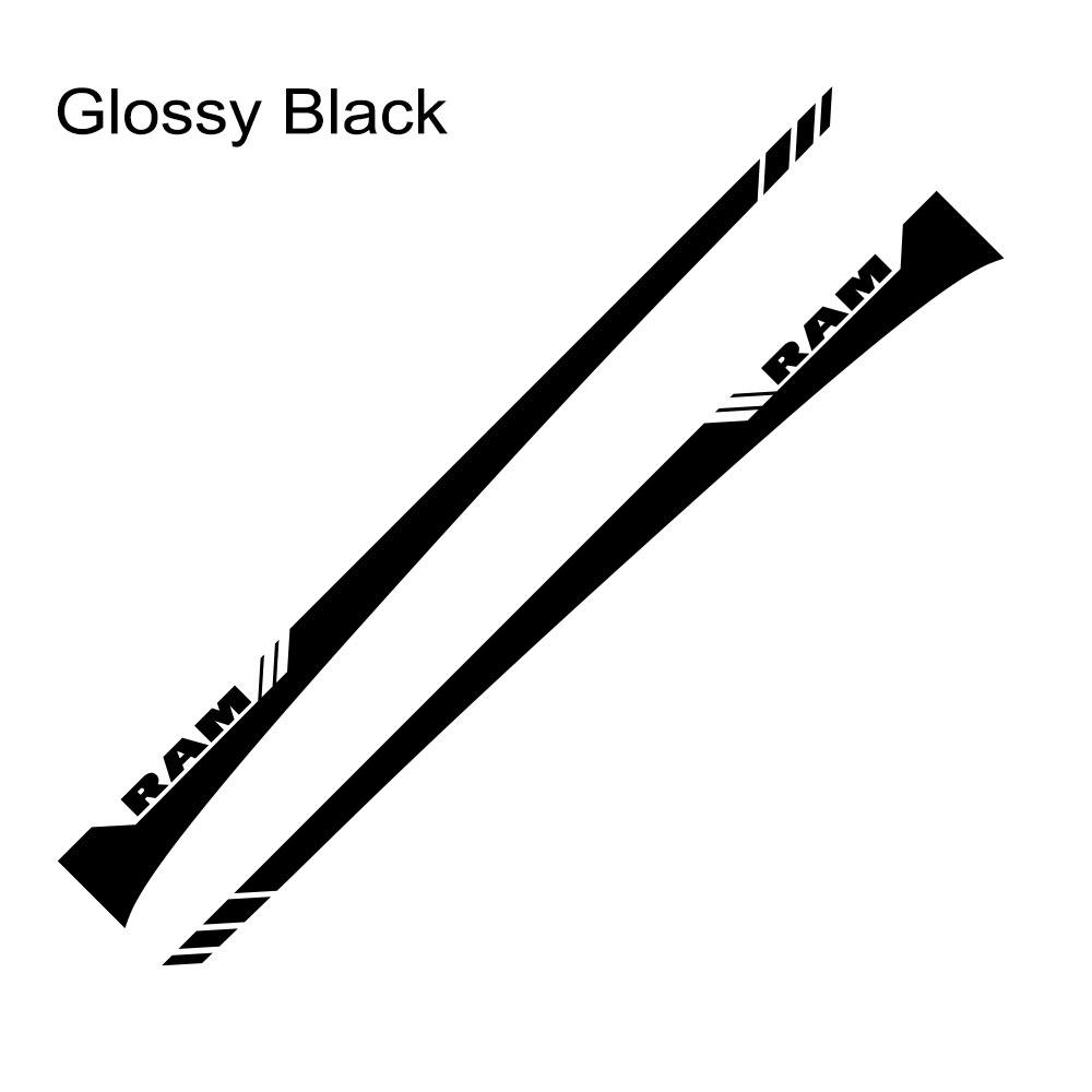 Pickup Door Side Skirt Stickers For Dodge RAM 1500 2500 Rebel Truck Graphics Decal Car Custom Vinyl Decor Decal Auto Accessories