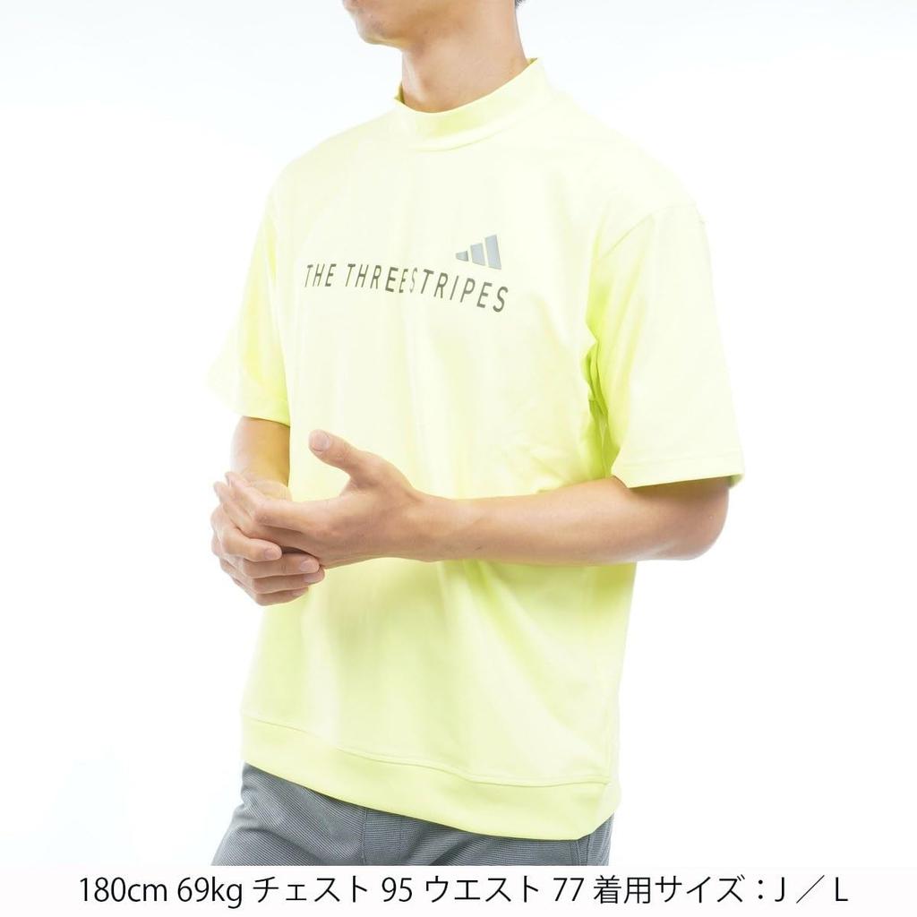 Mock Neck Shirt Frozen Lemon [Adidas] Short-Sleeve MEL. J/L