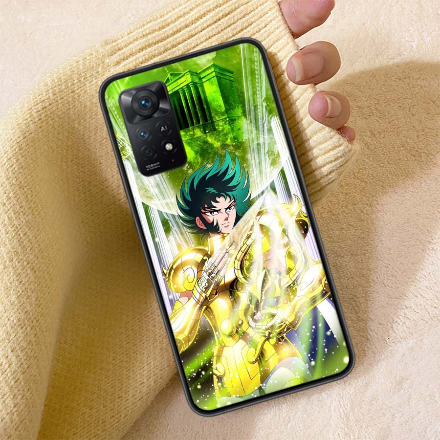 Saint Seiya Knights Of The Zodiac Phone Case For Redmi Note 13 14 15 Pro Plus 12 13C 12C 15C 9 10 10C 9T 9C 9A TPU Soft Cover Cl
