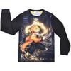 Kids Boys Anime Cartoon Demon Slayer Print Long Sleeves T-Shirt Top Pants Trousers Clothes Set