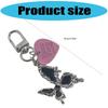 Gothic Crosses Butterfly Keychain Dark Tone Zinc Alloy Portable Sturdy Accessory for Keys Bags Everyday Use