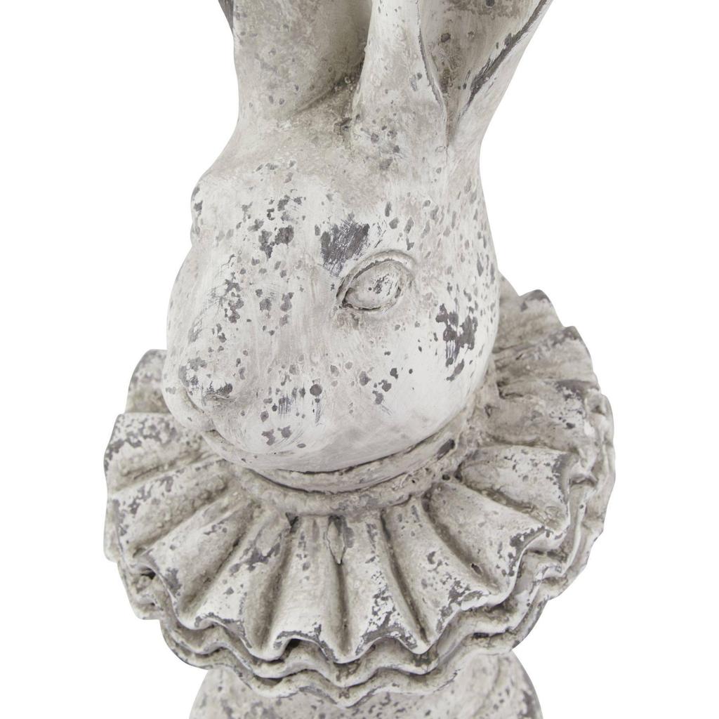 Hill Interiors Stone Effect Ruffle Hare Ornament