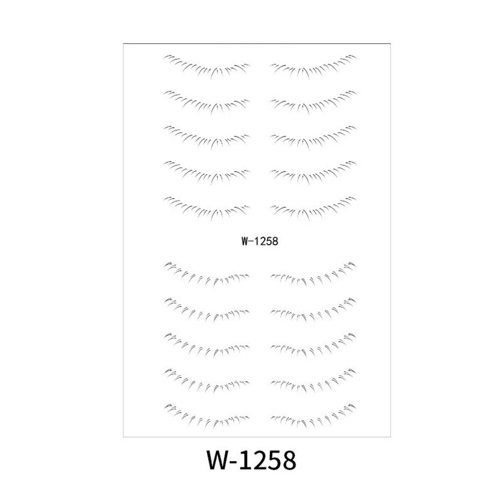 Lower Eyelash Tattoo Long-Lasting Waterproof And Sweatproof Simulation 3D False Eyelash Enlarge Double Under Eye Eyelash Sticker