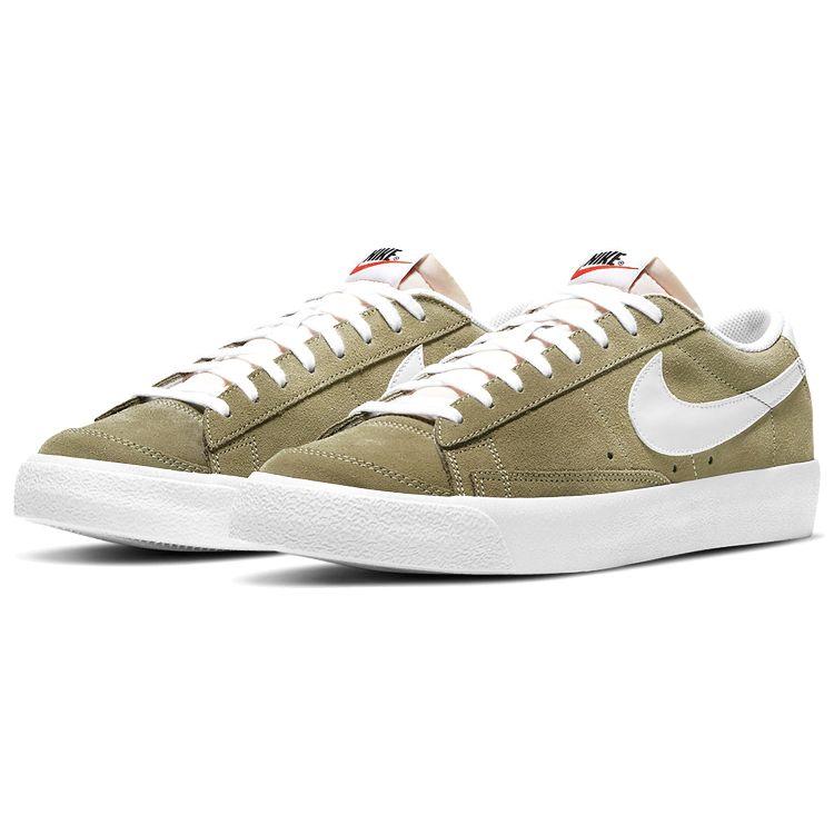 Nike Blazer Low 77 Medium Khaki Men Sneakers Brown White Black DA7254-200