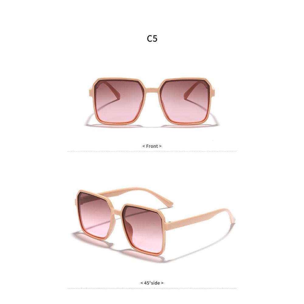 New fashion sunglasses women's square sunglasses plain and versatile ins simple classic sunglasses