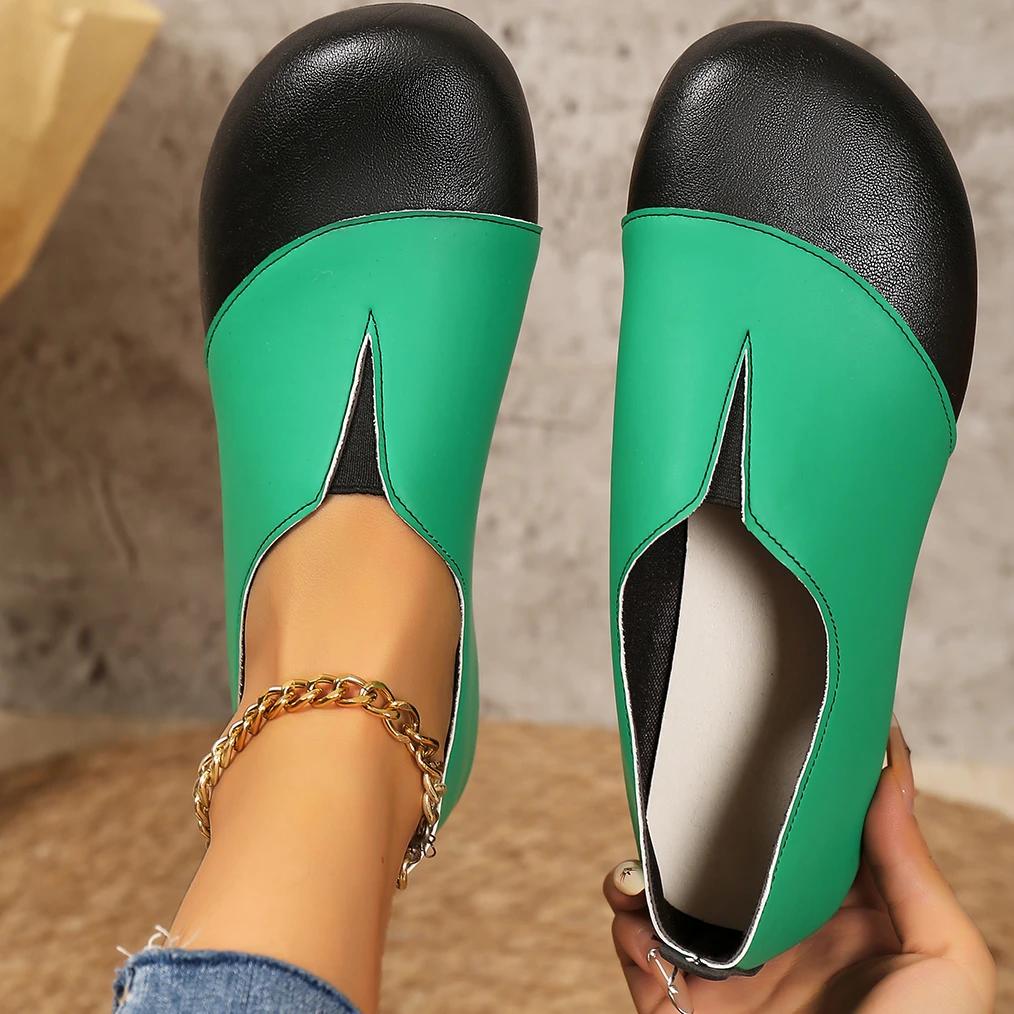 Fashion Casual Retro Soft Bottom Flat Bottom Shoes Spring Autumn New Comfortable 2024 Trend Lightweight Baotou Loafers Shoes for Women