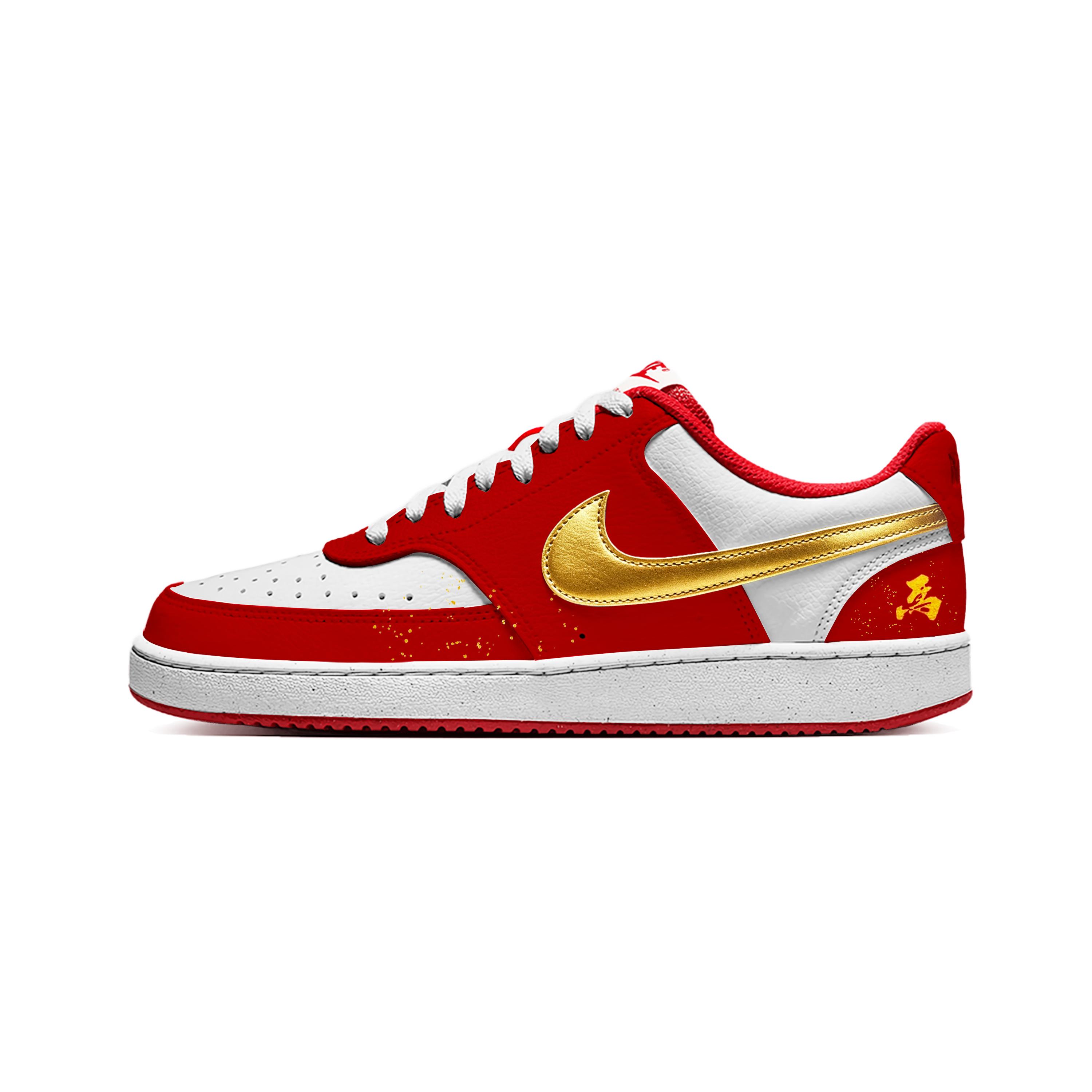 

Nike Court Vision Galloping Horse Spring Synthetic Leather Abrasion Resistant Breathable Low top Skateboard Shoes Men s HM9862-600(Team1732-) 44.5