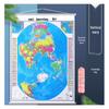 Aisheng Vattentät Laminerad Världskunskapskarta