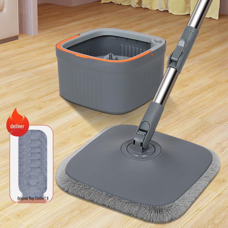 Net-Dirty Spin Mop: Hands-Free Single Bucket Mop for Easy, Automatic Cleaning