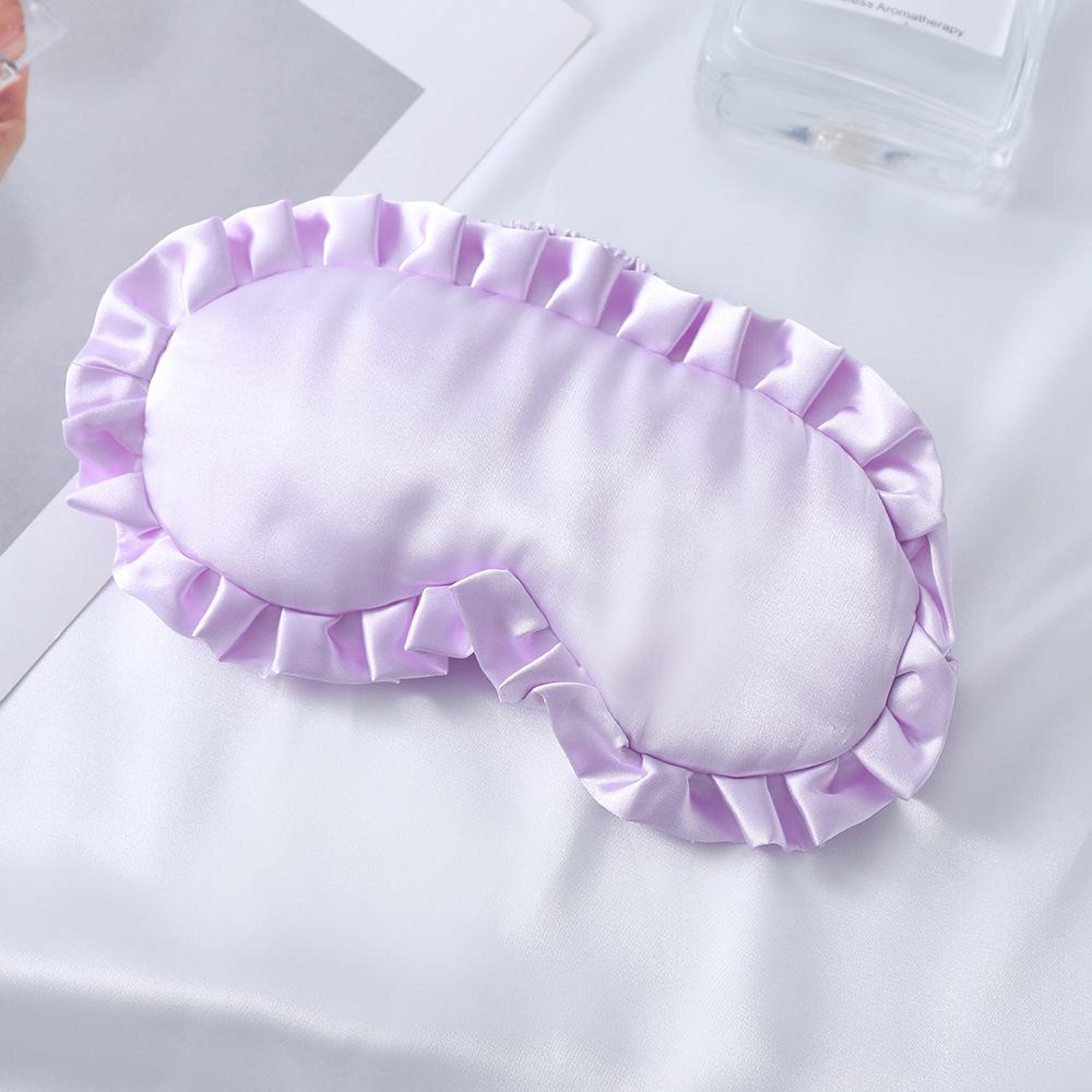 

Silk Lace Ruffle Eye Mask for Travel and Nap