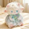Cute Lamb Plush Toy With Lace Dress And Bow 4 Styles Soft Fluffy Sheep Doll With Scented Beads For Gifts.