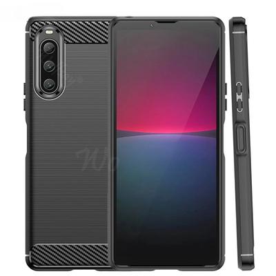 Für Sony Xperia 10 V Hülle Bumper Silikon Kohlefaser Abdeckung Für Sony Xperia 10 V 5 10 IV 10 III Hülle Für Sony Xperia 10 V Hülle