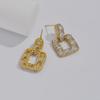 Elegant Earrings, Slightly Square Shaped, Personalized, Versatile, Cross-border Earrings, Trendy, High-end, Personalized Earrings