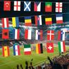 24 European Countries String Flags Mini International Bunting Banners National Country Decoration for School Sports Events Grand Opening Party