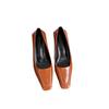 2025 spring and summer square head thin heel single shoes can't be tired with one pedal women's shoes fashion versatile high heels